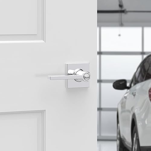 Miniatura 183 de Kwikset Casey - Manija de bloqueo de puerta de entrada, entrada exterior con llave segura, mango reversible, tecnología de seguridad SmartKey Re-Key