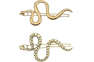 Exclusive 4pcs Snake Hair Clip Vintage Decorative Metal Hair Pins for Women...