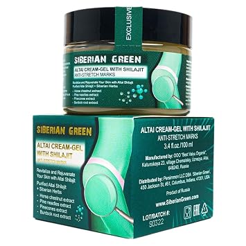 Siberian Green Altai Cream-Gel Anti-Stretch Marks with Shilajit and Siberian Herbs 100ml