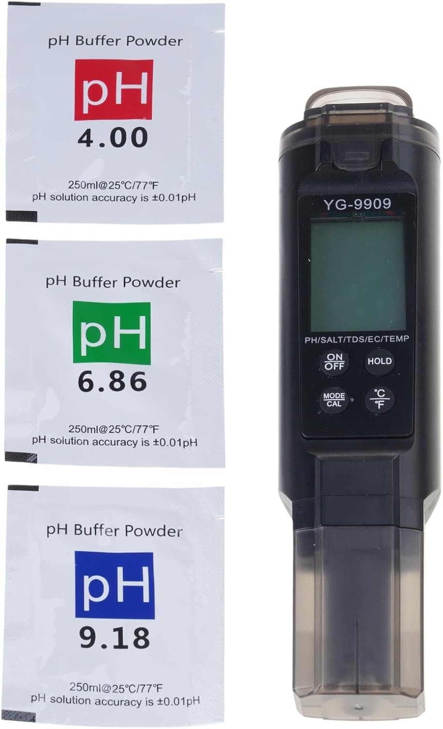 Digital Meter 5 In 1 Salinity Temperature Meter Accurate Water Tester With Backlit For Aquariums Multiple Parameters Analyzers