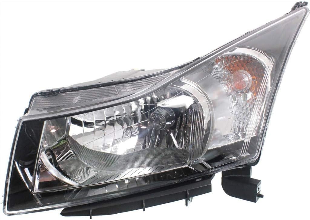 CarLights360: For 2012 2013 2014 2015 Chevy Cruze Headlight Assembly Passenger Side w/Bulbs Black Housing DOT Certified For GM2503361 | 95918947, 95291964
