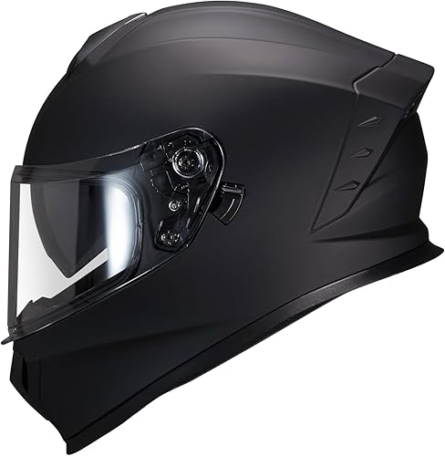 Casco integral de motocicleta con visor dual para adultos, para bicicleta de calle, motocicleta de carreras, aprobado por DOT A8