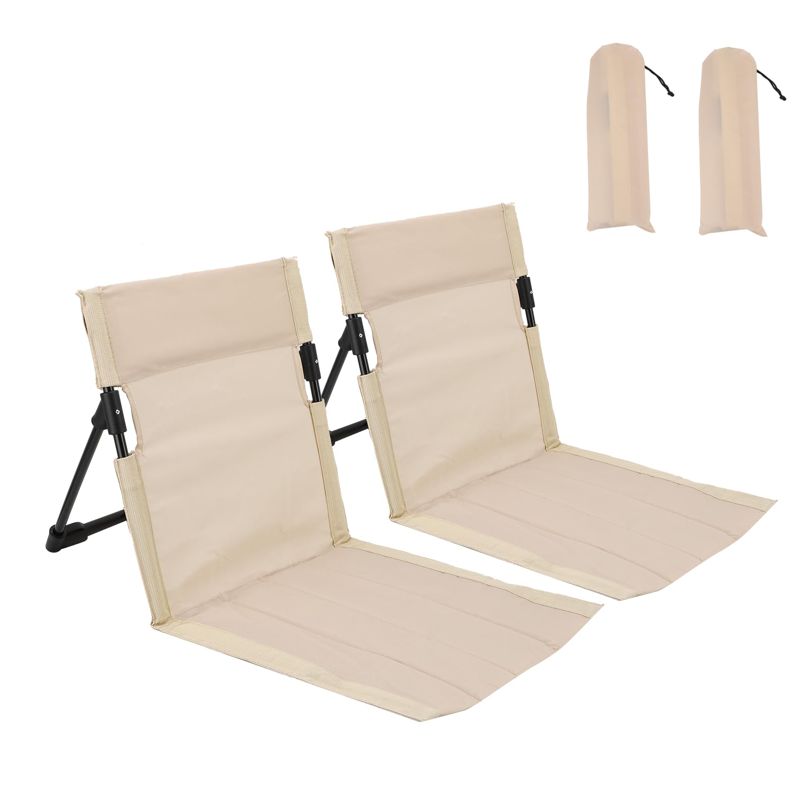 Chaise de piscine pliable lot de 2 blanche pour vos pique-niques et plage