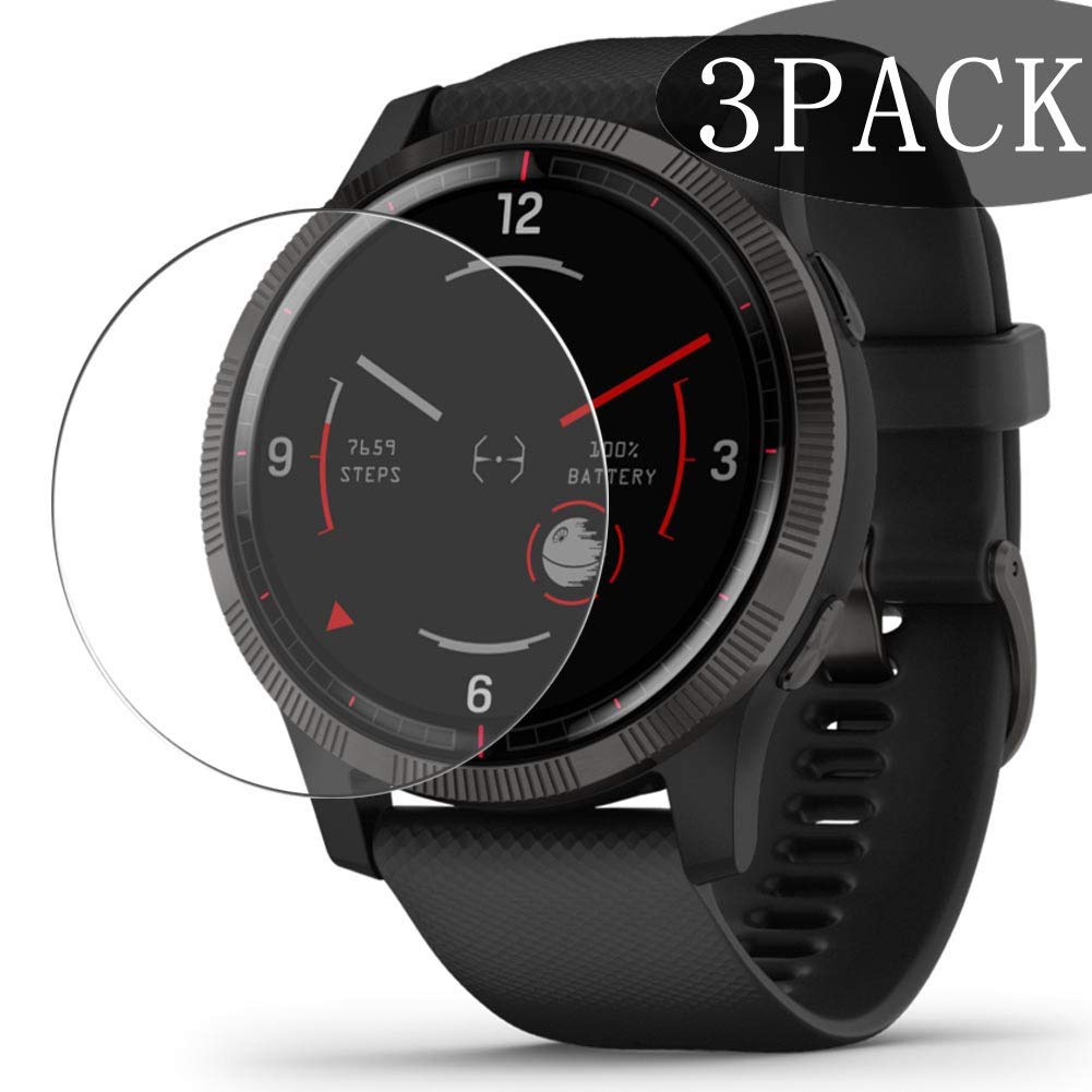 Synvy[3 Pack] Tempered Glass Screen Protector, Compatible with GARMIN Legacy Saga Darth Vader 9H Film Protectors