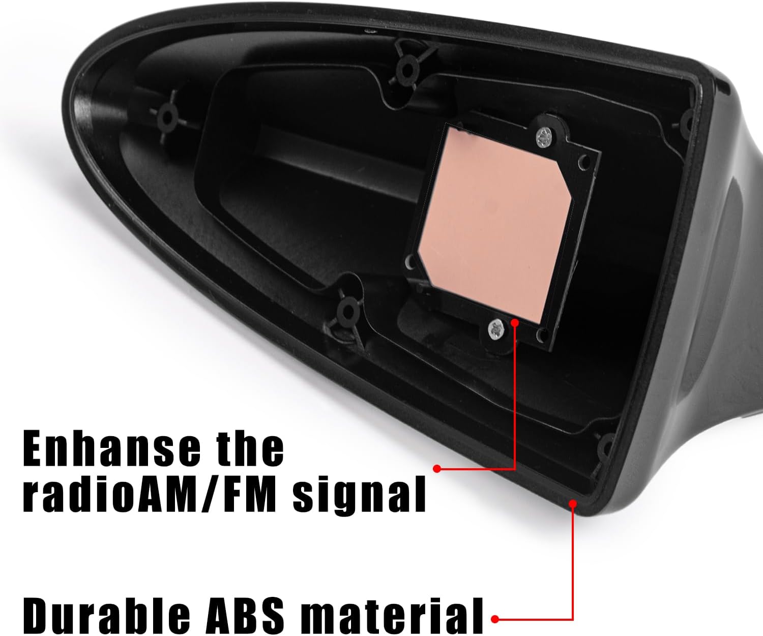 Shark Fin Antenna Cover fit for Hyundai Sonata 2016 2018 2019,Car Roof Aerial Caps for Kia Optima 2015-2020/Elantra Sedan 2011-2015,for Genesis Sedan G80 2015-2017,96219 D5000EBQK (NOT SPORT)