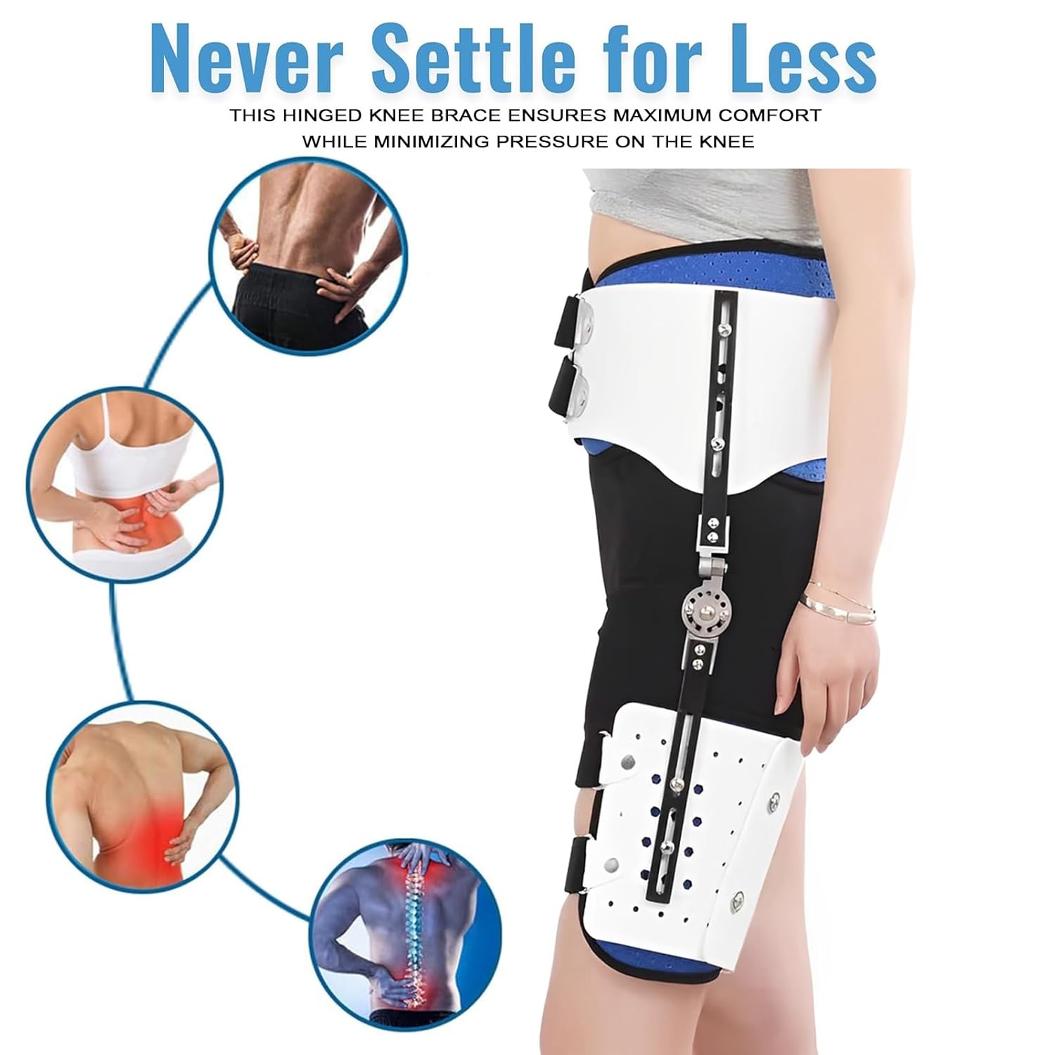 ヒンジ付き調節可能な股関節リリーフ股関節屈筋ブレースサポートスタビライザー通気性保護固定装置装具調節可能な仙腸関節サポートスタビライ
