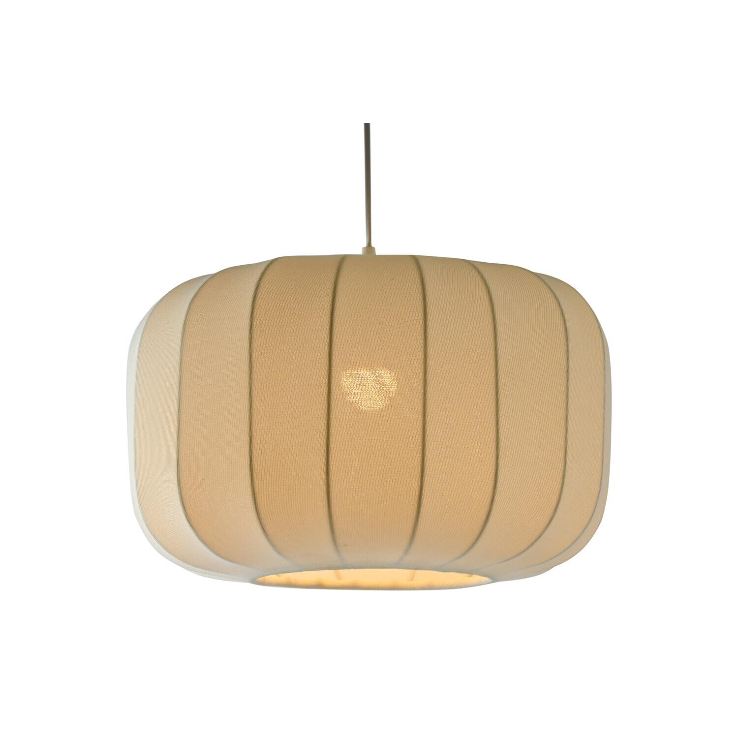 Plafonnier en polyester et métal blanc 45cm au design minimaliste
