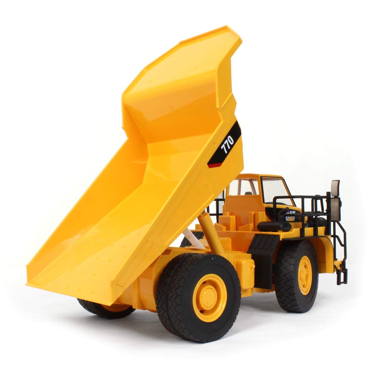 Diecast Masters 25006 - zdalnie sterowany Caterpillar RC Mining Truck 770, wywrotka CAT jako wierny szczegół, realistyczny pojazd budowlany w 1:24, ok. 33,5 x 18,5 x 16,5 cm, ok. 25 m zasięgu, 8+