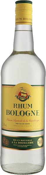 Bologne - Rhum Agricole Blanc de la Guadeloupe - Pur jus de canne - 50% - (1 x 1L) - 1