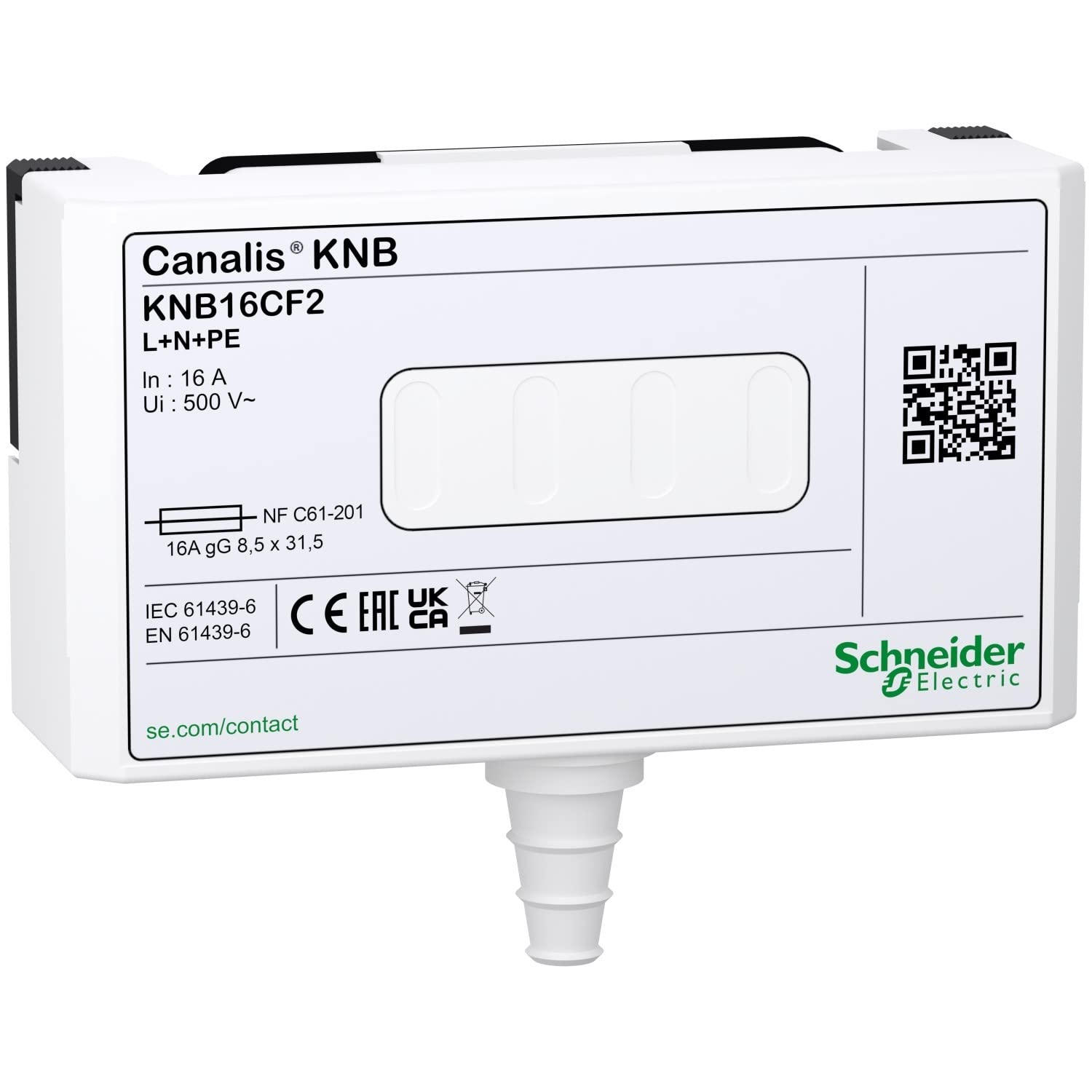 Connecteur 1L+N pour fusible sectionnable tableau électrique - 2