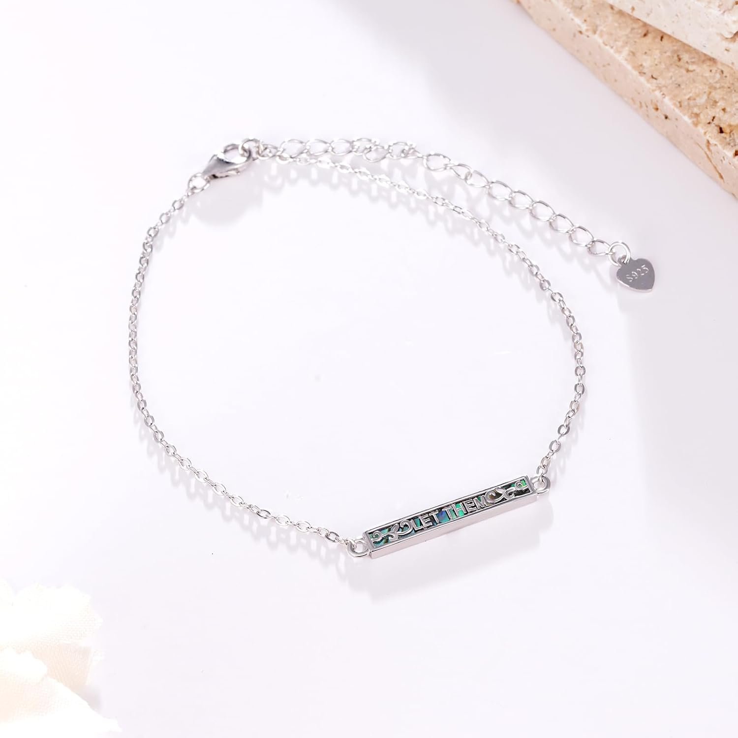 Let Them Bracelet for Women 925 Sterling Silver Self worth Motivational Bracelets Let Them Jewelry for Women - Image 2