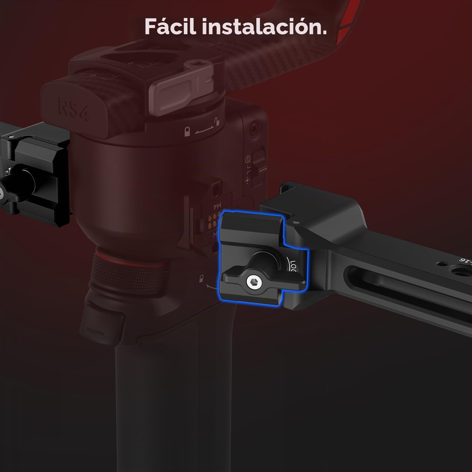 SMALLRIG Empuñadura Dual de Control de Foco para Gimbal dji RS 2/RS 3 Pro/RS 4 Pro, con Rail NATO, Joystick, Cambio de Modo, Carga Máx. 17.6 LB - 4327