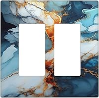 Vista 35 de Cubiertas de salida iridiscentes abstractas coloridas nubes dúplex de 1 cuadrilla, placa de cubierta de interruptor de luz arco iris, placas