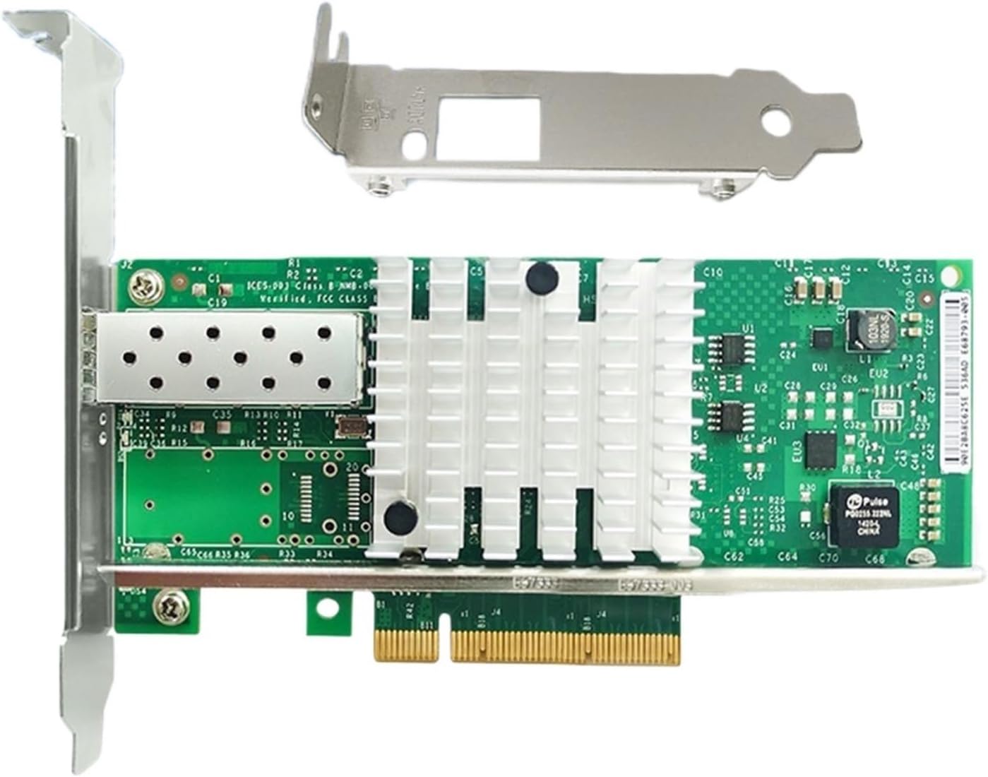 Ethernet Network Adapter 82599EN Chip X520-DA1 1xSPF+ Port PCI-E x8,x16 NIC Card Support Windows Server/7/8/10/VMware