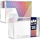 DEDC 2Pcs Acrylic Display Case 6mm Compatible with Prismatic Evolutions SPC Box 2025 Release - Screw Acrylic Box NOT Fit for Other SPC UPC Series (Inner Size 14.4"*6.92"*3.46", not Included Card Box)