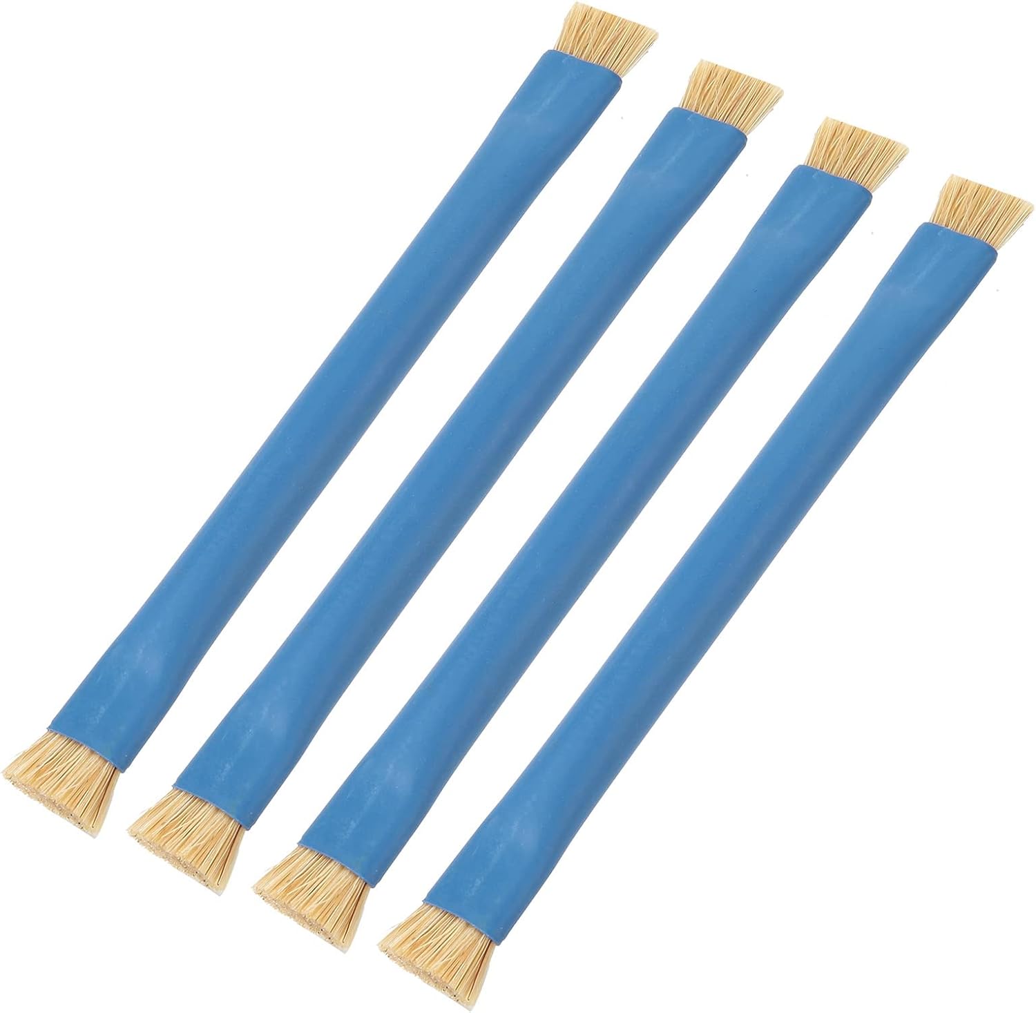 Double‑Headed Brush, Insulating & Anti‑Static, Suitable for Mobile Phone Cleaning, 4PCS with Non‑Slip Handle for mainboard Circuit IC