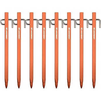 Tent Pegs, AVOFOREST Pegs, Stable, Camping Tent Accessories, Long and Robust Pegs, Ideal for Normal and Hard Floor, 20 cm Ult