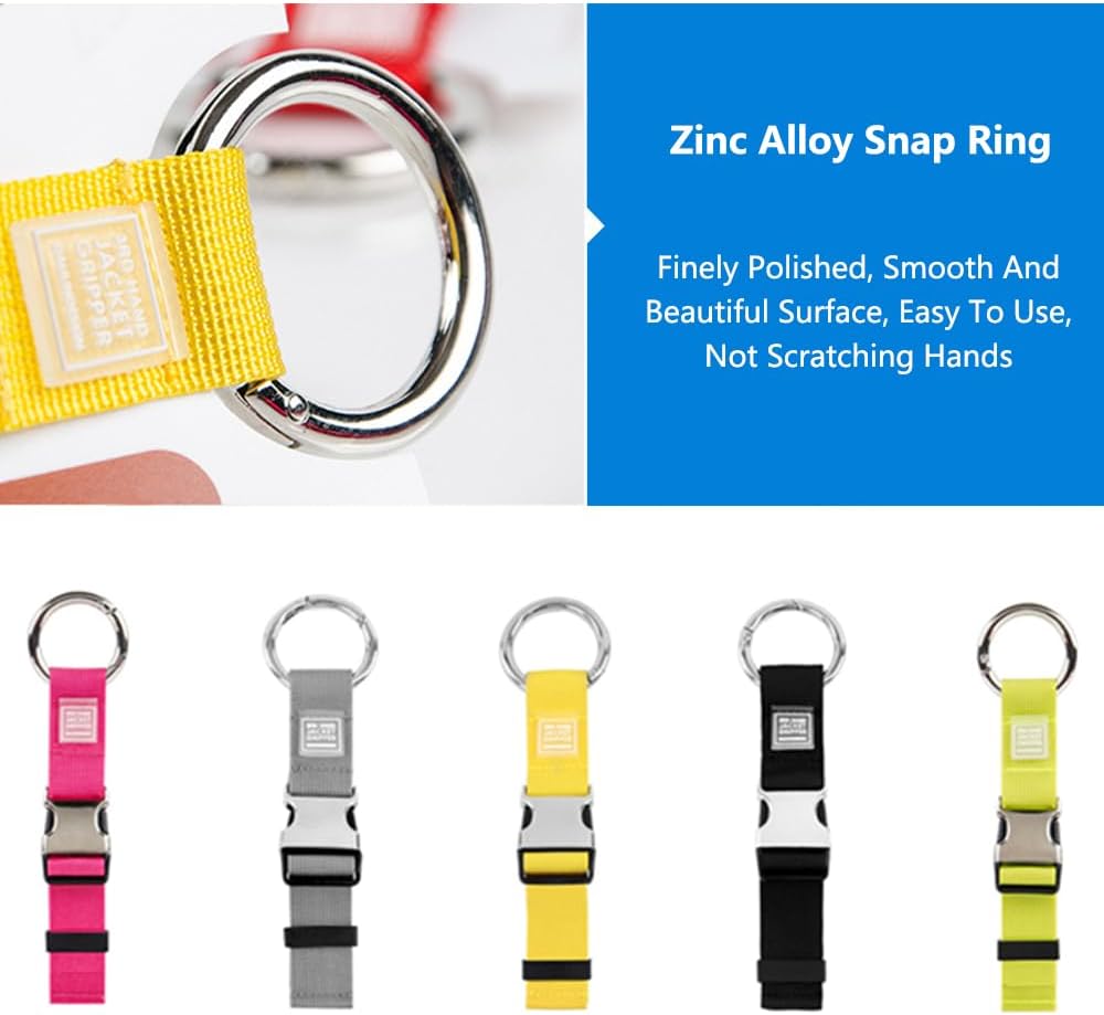 Travel Luggage Elastic Strap, 11.8in Jacket Carrying Holder with Buckle, for Baggage Backpack Suitcase, Gripper Suitcase Belts (5 Pack, Mix Colors)