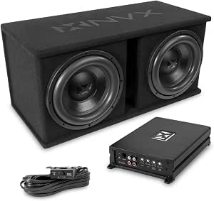 NVX Loaded Dual 12" Subwoofer 1000W MAX (500W RMS)