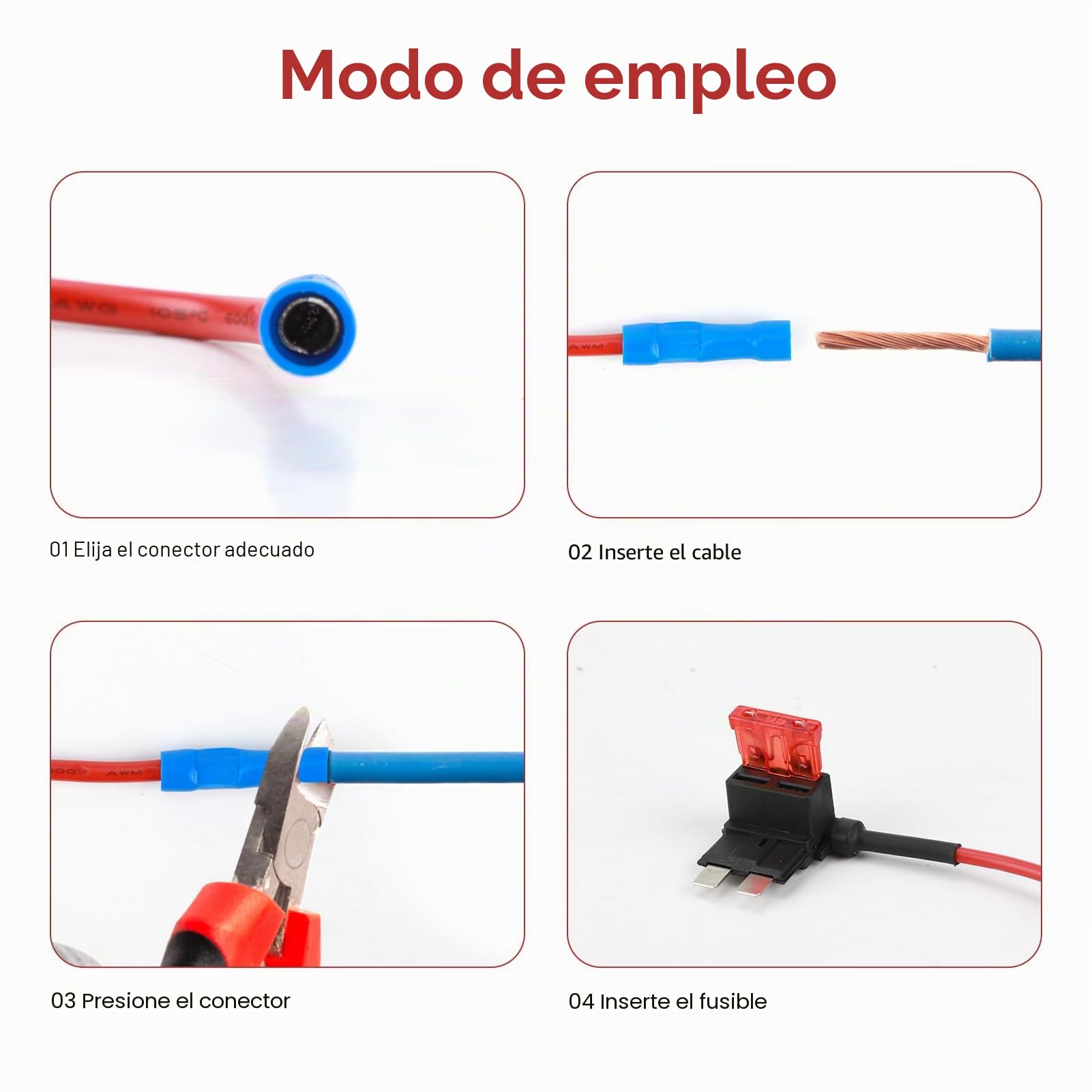 12 Piezas Portafusibles ATO ATC ATM APM 12V Fusible para Coche con 4 Tipos Mini Micro Micro2 Standard