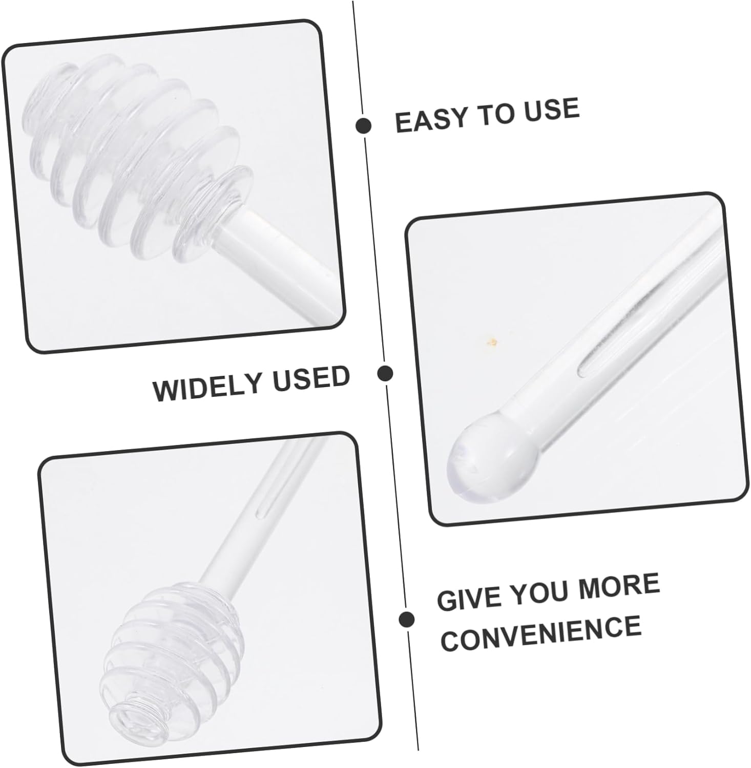 25pcs Elegant Honey Stirrer Stick Reusable Honey Dipper Sticks Portable Mixing for Home Wedding Party Favors