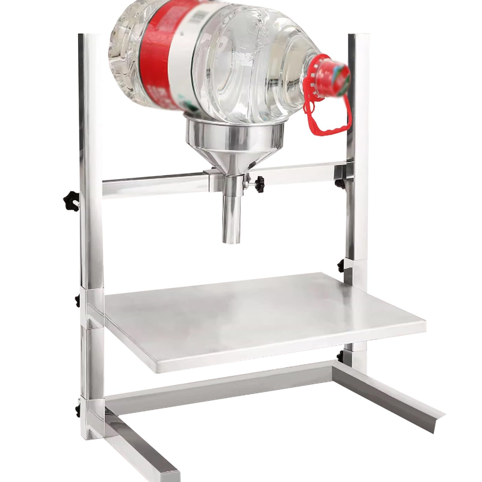 Embudo de Cocina de Metal Apto para Uso alimentario con Soporte, Apto para llenar pastas, Polvos y líquidos en restaurantes y fábricas (diámetro de 4