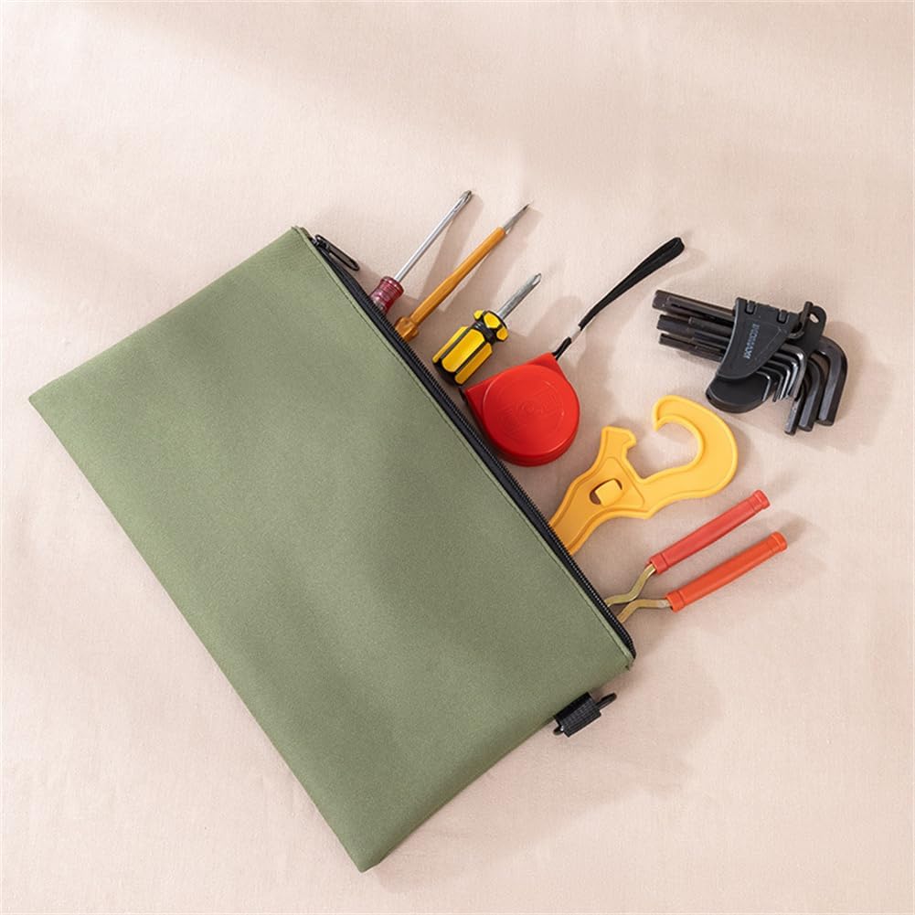 3 Pack Large Capacity Tool Bag Zipper Pouch Multi Purpose Storage Organizer Bags for Tools Stationary Pencil Pouch