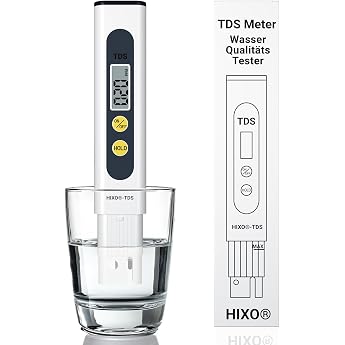 1 x TDS Meter ppm TDS Meter with Titanium Probe - Water Tester - Water Quality for Drinking Water Osmosis Aquarium Hydroponics Pool & Fountain