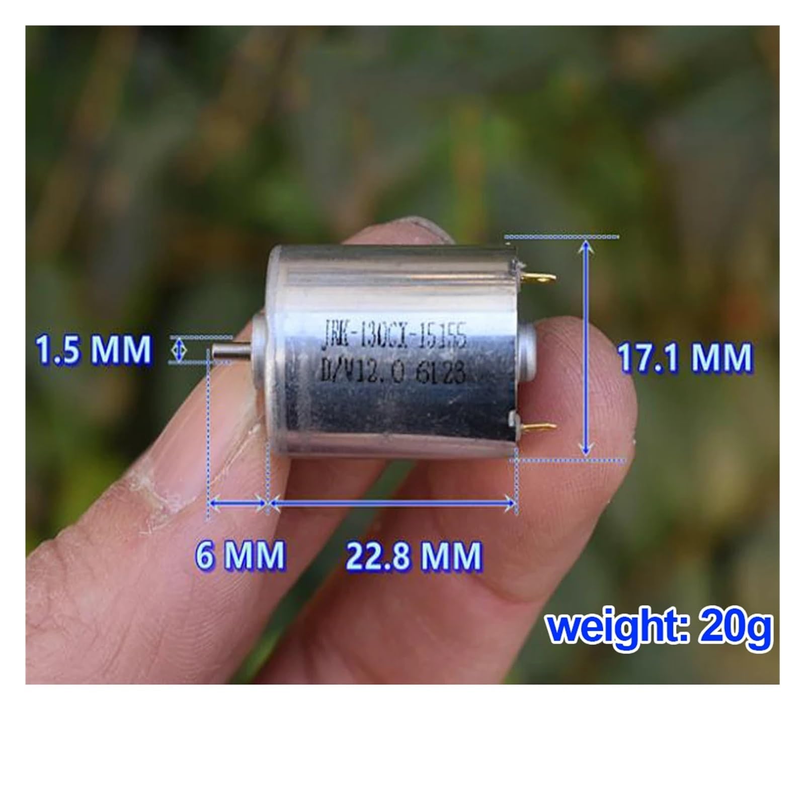 130 Electronic Starter 17mm Round DC Electronic Starter DC6V-12V 19600RPM High Speed Carbon Brush Large Torque Electronic Starter Robot Steering Servo Electronic Starter