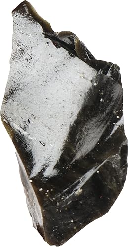 Miniatura 1 de GEMHUB Piedra natural de obsidiana negra áspera de 366.55 quilates, gema natural de obsidiana negra, gema suelta para joyería, M, Gema, obsidiana