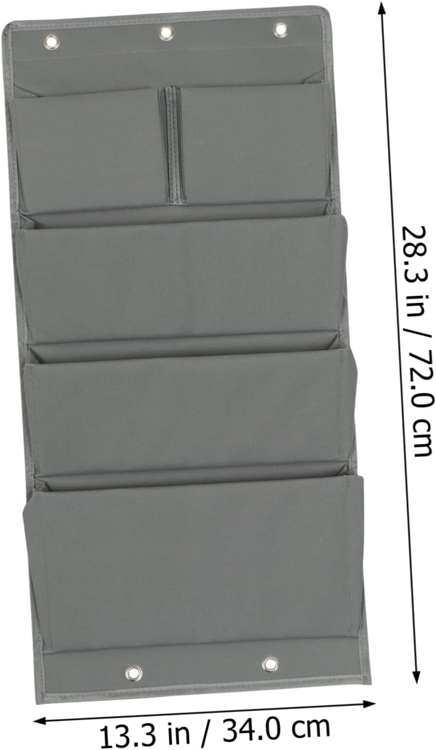 Cabilock 5grid Storage Hanging Bag for Home Over The Door Organizer Shoe Storage Cabinet Organizers Pouch