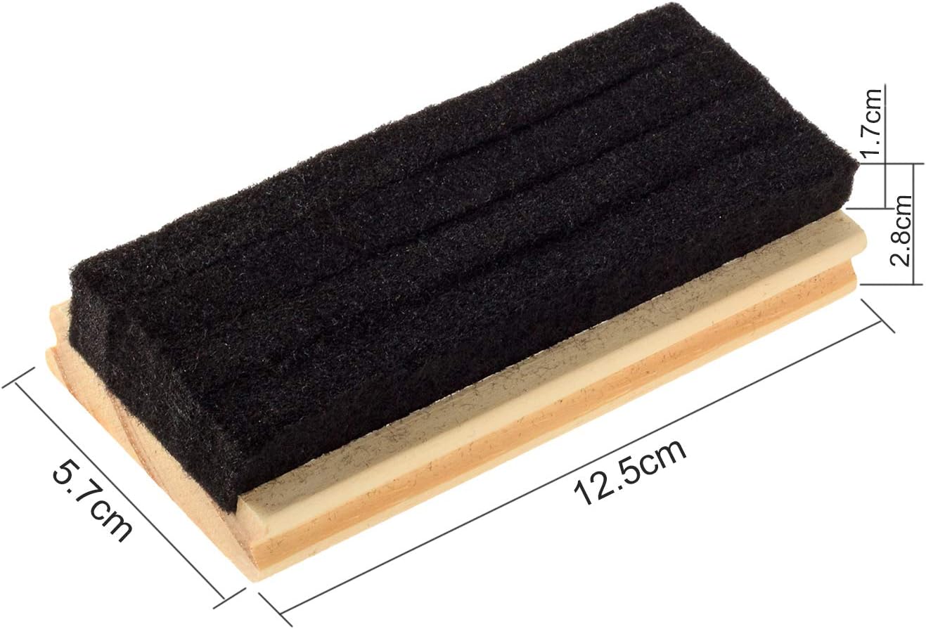 6 Pack Chalkboard Erasers Premium Wool Felt Eraser Dustless Wood Chalk Eraser Blackboard Eraser Cleaner for Teachers and Kids