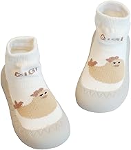 Aisprts Chausson Bebe, Chaussures Chaussette Antiderapante Unisexes Chaussures Premiers Pas, Chaussettes Bébé Dessin Animé Mignon avec Semelle