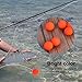 Demeras 100Pcs Fishing Float Strike Indicator Foam Buoyancy Ball Fishing Float Strike Indicator Fishing Tackle Accessory for Big Fish(4#)