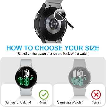 OFFCUP 2pcs 44mm Screen Protector Cases Compatible Samsung Galaxy Watch 4