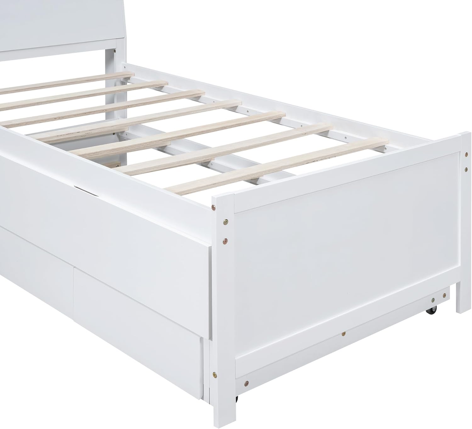 Detail of Flieks Twin Bed Trundle and Storage Drawers