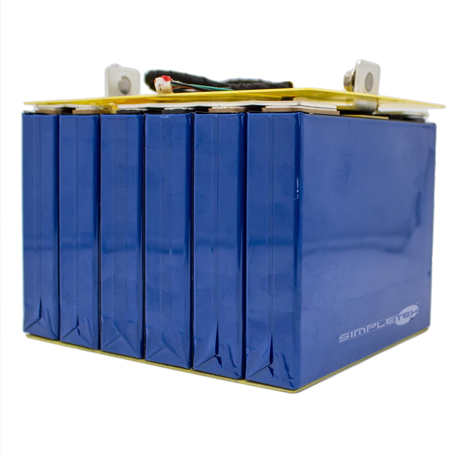 SIMPLETEK - Pacco Batterie da 6 Celle per Inverter Fotovoltaici 9,6 V 100 Ah LiFePO4 Ricaricabile per Impianto di Accumulo Energia Pannello Solare (Ricondizionato)