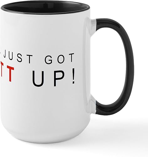 CafePress Litt UP Mugs Taza de café de cerámica de 15 oz (15.0 fl oz)