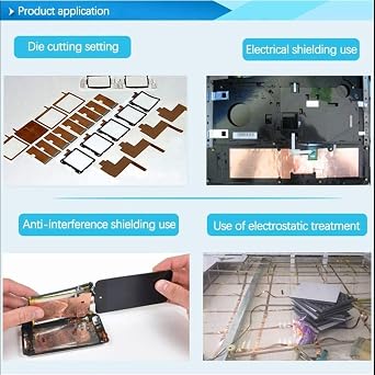 Copper Foil Tape (1/2-inch x 33 FT) with Double-Sided Conductive Adhesive for Guitar & EMI Shielding,Stained Glass Making,Electrical Repairs,Paper Circuits,Soldering,Grounding,DIY Copper Tape