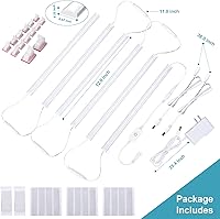 Vista 6 de 6 piezas x luces LED de 12 pulgadas para debajo del gabinete 6500K, regulables para debajo de la encimera, para cocina, estante, banco de trabajo