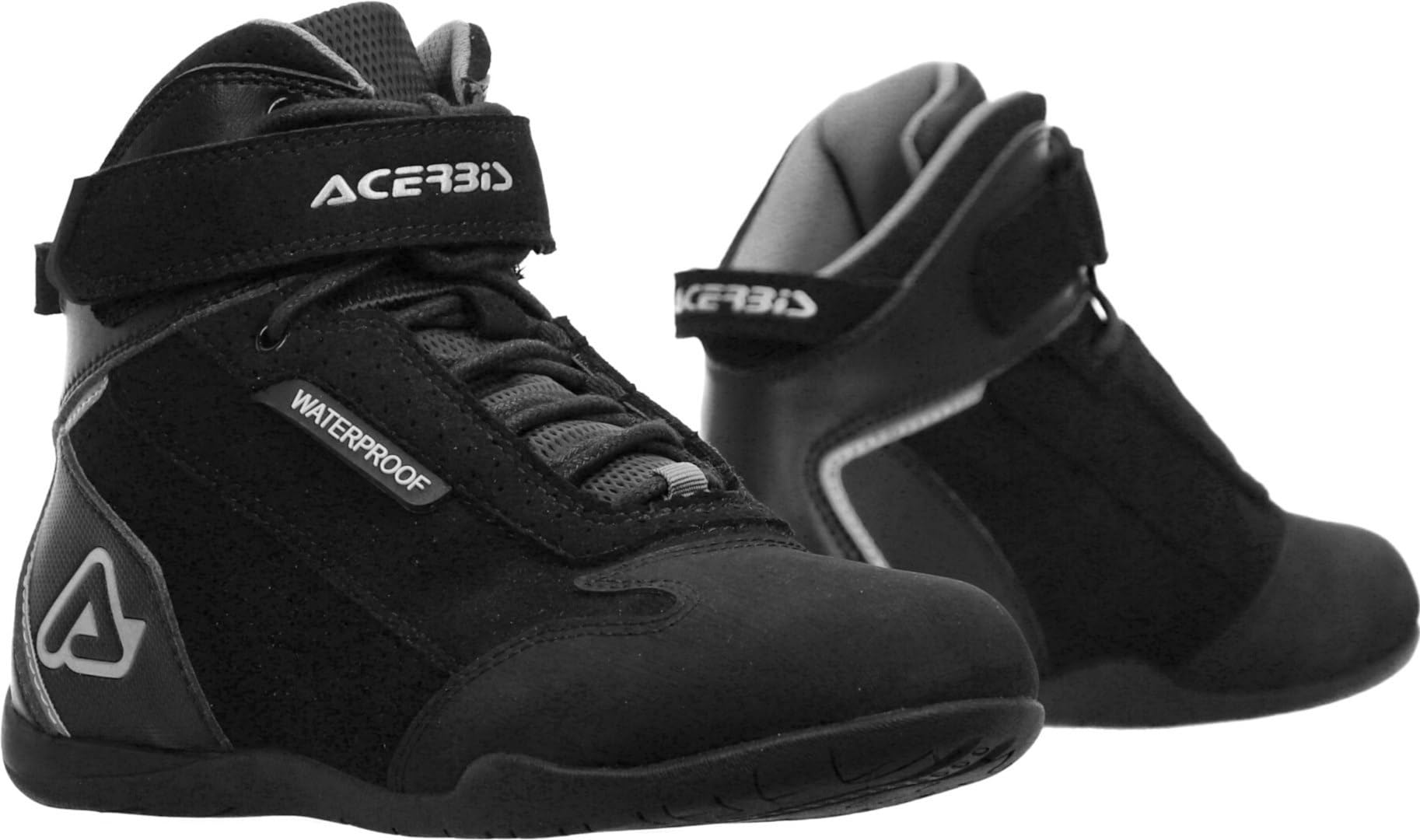 Acerbis First Step waterproof Scarpe da moto, nero, 44