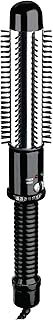 Conair Instant Heat Curling Iron Brush, 1 1/4-Inch Barrel Curling Brush for Short Hair, 30-Second Heat-Up with 25 Heat Settings for All Hair Types, Black