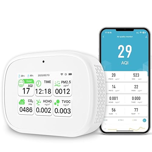 18-in-1 Smart Air Quality Monitor - Indoor WiFi Air Quality