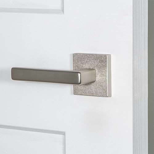 Miniatura 6 de Viaggio Quadrato - Roseta de lino con palanca Lusso en gris titanio, para zurdos