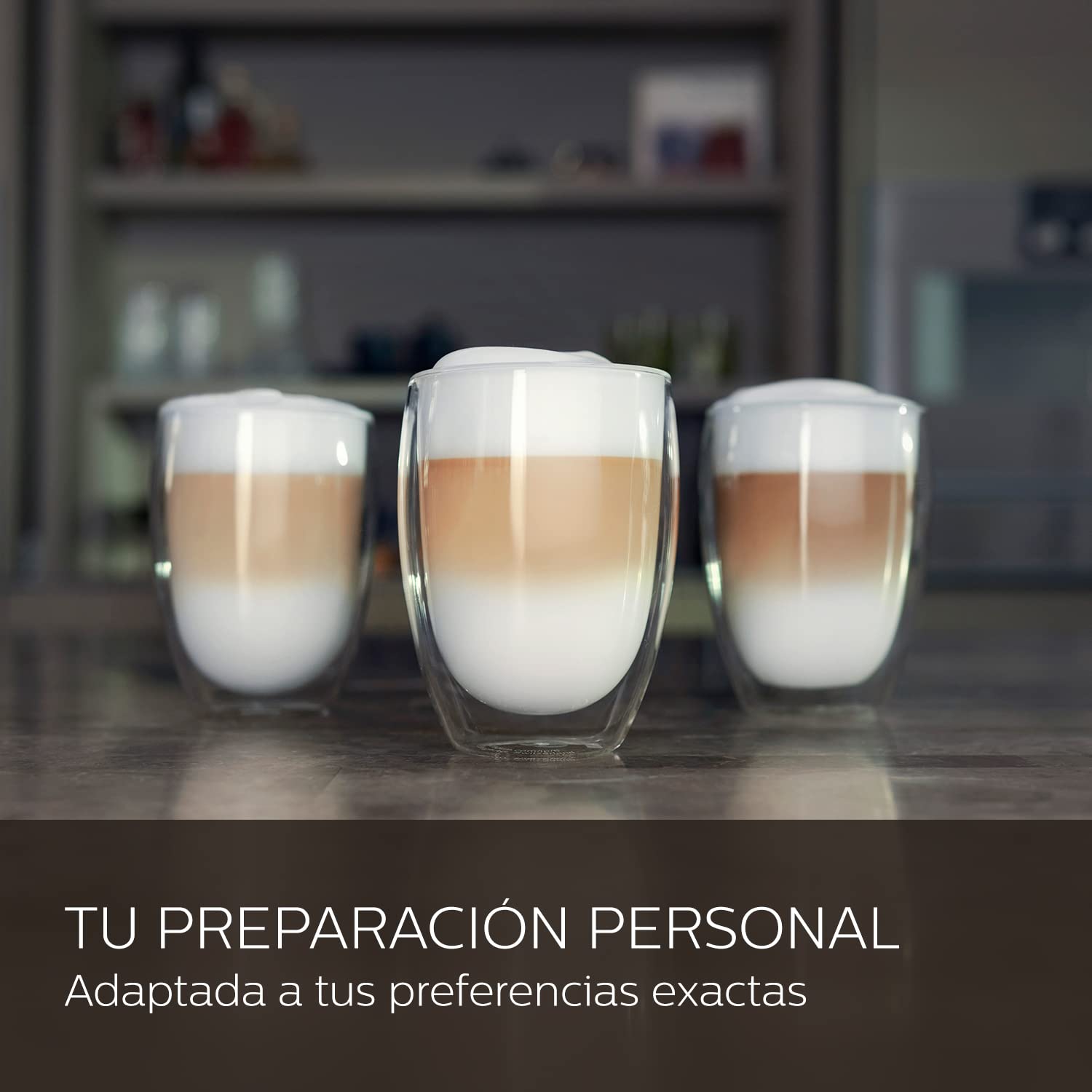 Saeco GranAroma Deluxe Cafetera Superautomática - Wi-Fi Integrado, 18 Variedades de Café, Pantalla Táctil Intuitiva, 6 Perfiles de Usuario, Molinillo de Cerámica (SM6685/00)