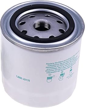 Solarhome Engine Fuel Filter 1J800-43170 1J800-43172 Compatible with Kubota Engine KX040-4 L3301DT L3301F L3560DT L3901DT L3901F L4060DT L47 L4701DT L4701H L6060HST M6060HD M62 M7060HD MX4800 MX5800