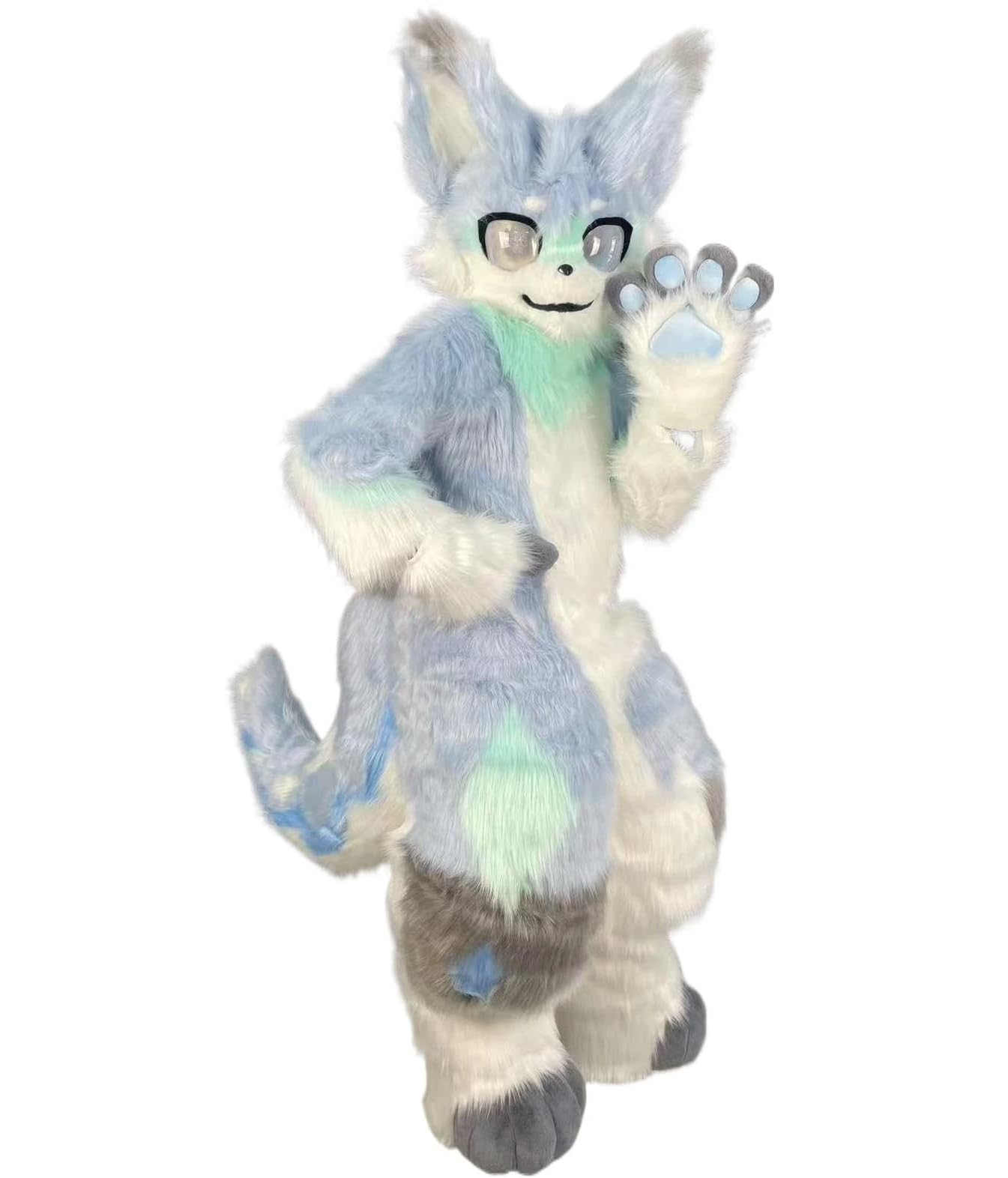 Furry Fursuit Kemono Cat Fox, futrzany futrzany kostium maskotka, na imprezę przebranie na karnawał