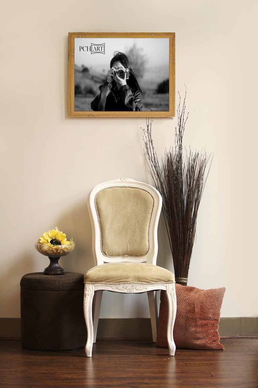 Bilderrahmen 'Aliyah' | Farbe: Eiche Zinn | Größe: 80x120 | 30mm Rahmenleiste im cleanen & trendigen Design