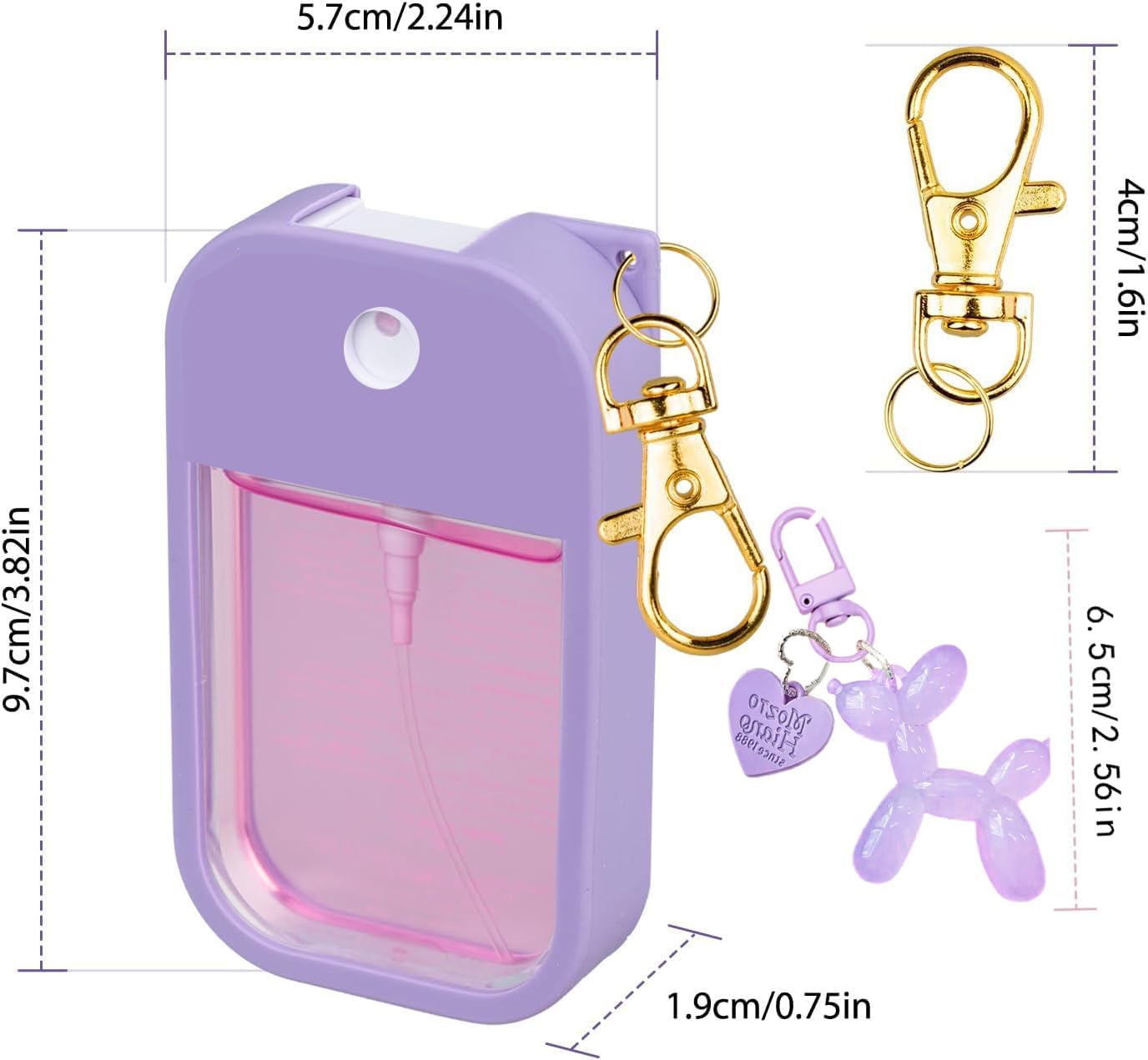 Silicone Case Compatible with Touchland Hand Sanitizer Spray, Protective Case for Power Mist and Glow Mist 1 fl oz - Image 2