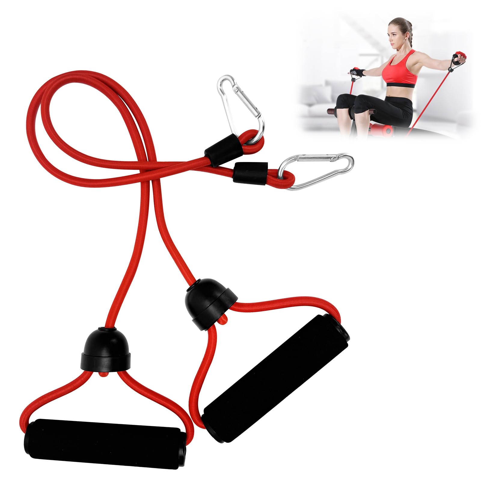 Widerstandsbänder, Elastische Bungee-Seile Hilfsbänder, Vibrationsplatte Expanderbänder, Fitnessübungsbänder für Muskelaufbau, Krafttraining, Gewichtheben